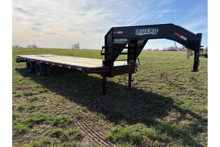 New 2026 Legend Trailers 102X25 TANDEM LO-PRO GOOSENECK W/10K AXLES & MAX RAMPS