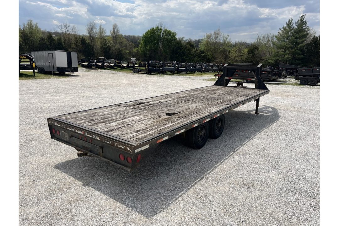 Used 2001 PJ Trailers 102x24 GN Straight Deck w/ Slide Out Ramps/ New Tires