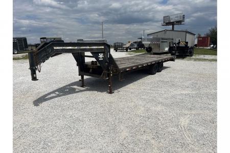 Used 2001 PJ Trailers 102x24 GN Straight Deck w/ Slide Out Ramps/ New Tires