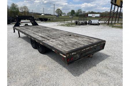 Used 2001 PJ Trailers 102x24 GN Straight Deck w/ Slide Out Ramps/ New Tires