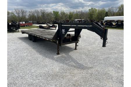 Used 2001 PJ Trailers 102x24 GN Straight Deck w/ Slide Out Ramps/ New Tires