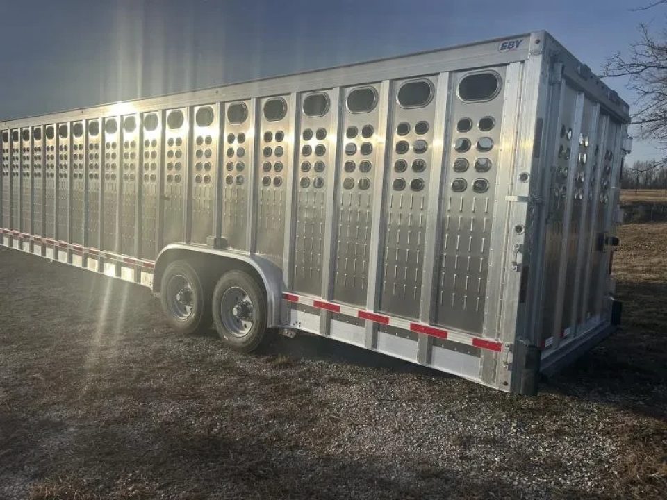 New 2027 EBY RUFF NECK GN 8X32 2-10K AXLES 8X32 Stock / Stock Combo Trailer