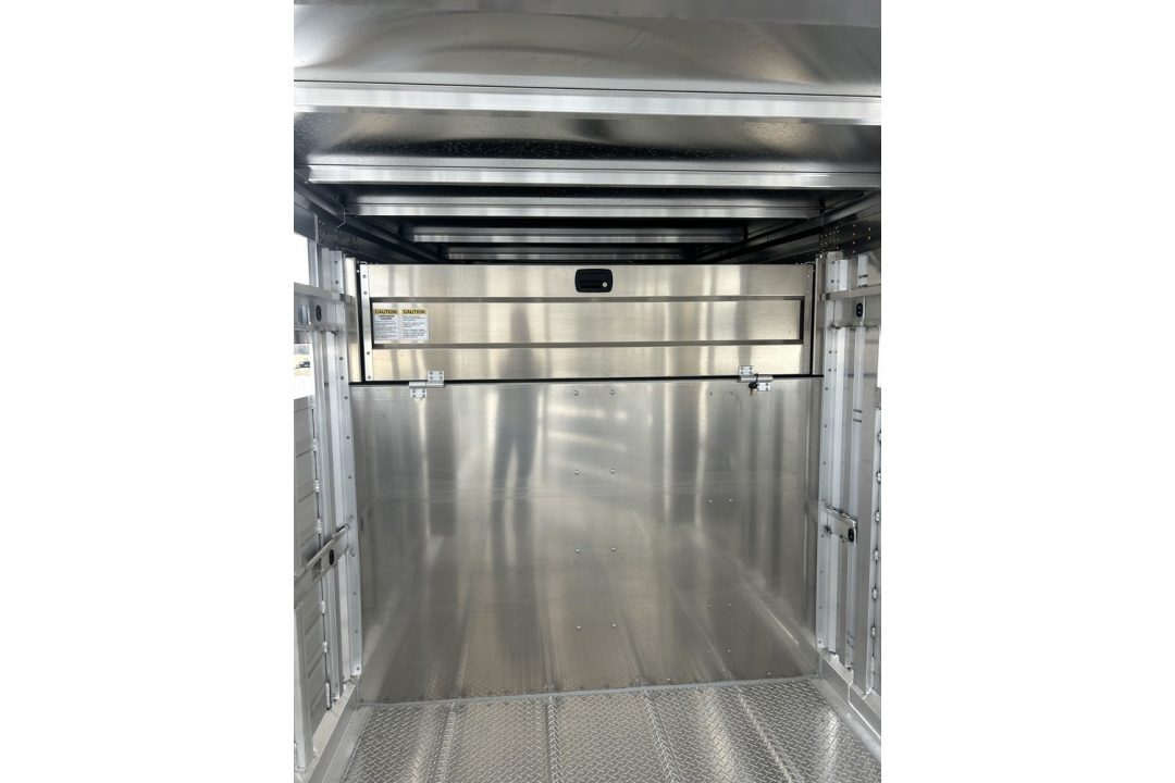 New 2027 EBY 6'11X24 14K GN STOCK TRAILER 2 CUT GATES 1A FLOATING GATE COMBO REAR GATE