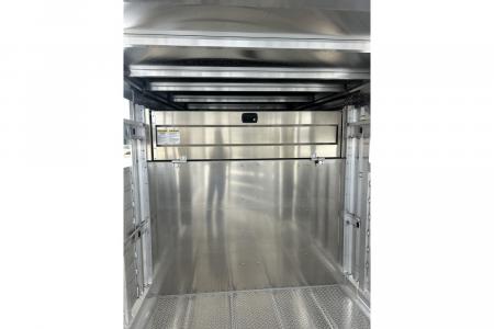 New 2027 EBY 6'11X24 14K GN STOCK TRAILER 2 CUT GATES 1A FLOATING GATE COMBO REAR GATE
