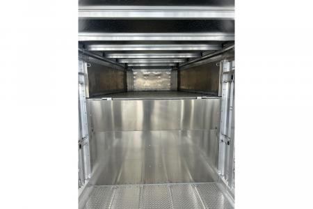New 2027 EBY 6'11X24 14K GN STOCK TRAILER 2 CUT GATES 1A FLOATING GATE COMBO REAR GATE