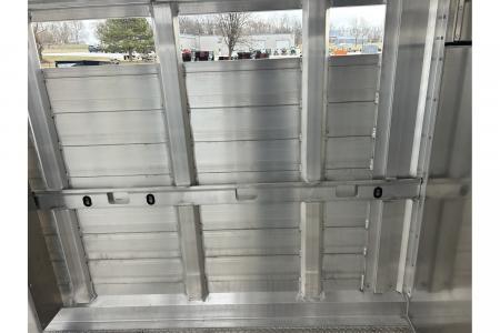 New 2027 EBY 6'11X24 14K GN STOCK TRAILER 2 CUT GATES 1A FLOATING GATE COMBO REAR GATE