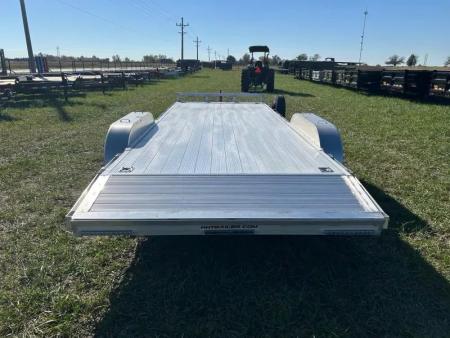 New 2026 H and H Trailer 82x20 Tandem 7K Aluminum Carhauler w/ Slide In Ramps, Aluminum Wheels, & Aluminum Spare