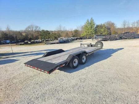 Used 2021 Delco Trailers 102x20 14K Delco w/ Drive Over Fenders/ 2' Dove/ Slide Out Ramps
