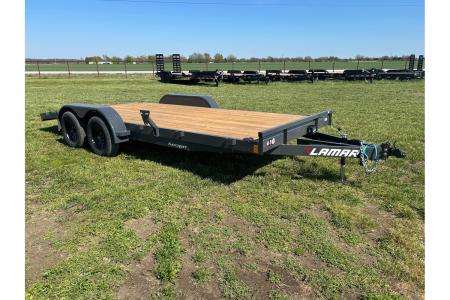 New 2026 Lamar 83x18 Tandem 7K Carhauler w/ 2' Dove & Slide In Ramps