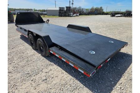 New 2026 Load Trail 83X22 TANDEM 10K SPORT HAULER W/ ROCK SHIELD FRONT TOOLBOX STEEL FLOOR & 4FT DOVE