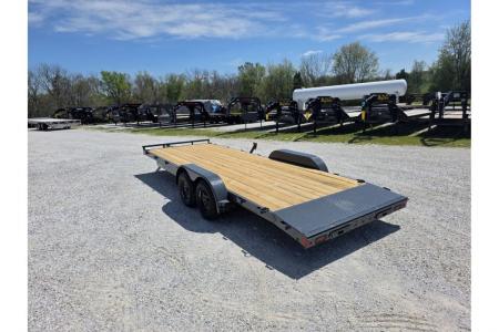 New 2026 Lamar 83x22 Tandem 7K Carhauler w/ 2' Dove & Slide In Ramps