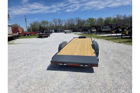 New 2026 Lamar 83X22 TANDEM 10K CAR HAULER W/2' STEEL DOVE & SLIDE OUT RAMPS / TOOLBOX