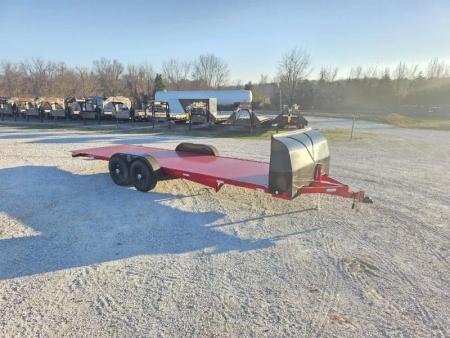 Used 2025 Kwik Load Trailers 79 X 24 Full manual tilt 2-7000LB AXLES RED