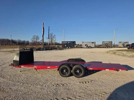 Used 2025 Kwik Load Trailers 79 X 24 Full manual tilt 2-7000LB AXLES RED
