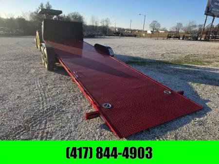 Used 2025 Kwik Load Trailers 79 X 24 Full manual tilt 2-7000LB AXLES RED