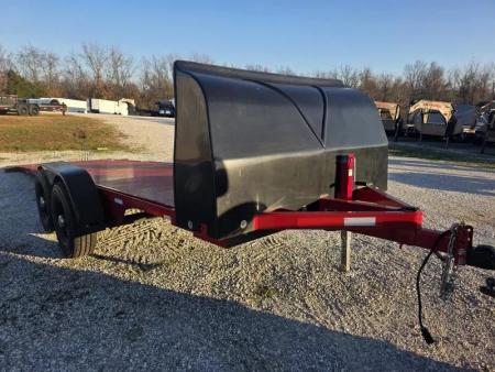 Used 2025 Kwik Load Trailers 79 X 24 Full manual tilt 2-7000LB AXLES RED