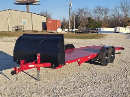Used 2025 Kwik Load Trailers 79 X 24 Full manual tilt 2-7000LB AXLES RED