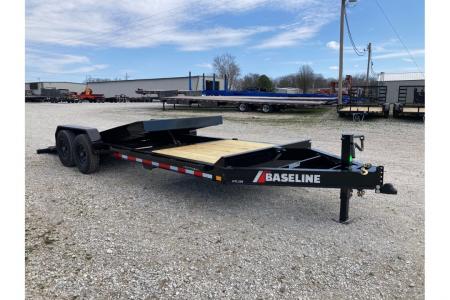 New 2026 Baseline 82x22 TANDEM 16K TILT W/ 6' STATIONARY DECK, 16' TILT DECK & 14 PLY TIRES