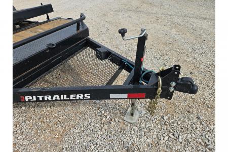 Used 2025 PJ Trailers 81X15(12+3) SINGLE 7K GRVITY TILT W/3' STATIONARY DECK & SPARE