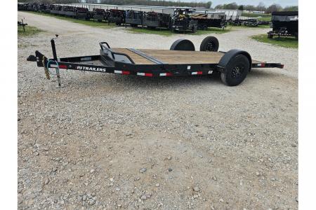 Used 2025 PJ Trailers 81X15(12+3) SINGLE 7K GRVITY TILT W/3' STATIONARY DECK & SPARE