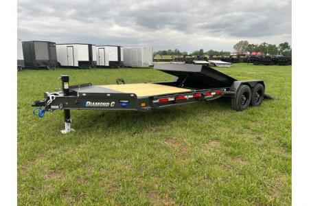 New 2026 Diamond C 82x22 Tandem 20K Gravity Tilt w/ 16' Tilt & 6' Stationary Deck
