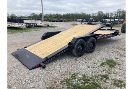New 2026 Diamond C Trailers 82X24 TANDEM 20K TILT W/ 8' STATIONARY DECK, 16' TILT DECK & 2-SPEED JACK