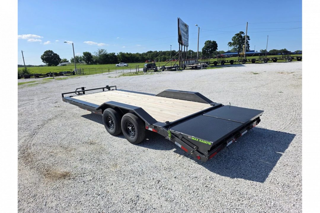 New 2025 Load Trail 102x22 Tandem 14K Equipment Trailer w/ Max Ramps & Drive Over Fenders