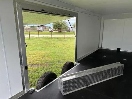 New 2026 Legend Premium Trailers 8.5x24 Tandem 10K Aluminum Cargo w/ Finished Interior, Black Rubber Floors, & Escap