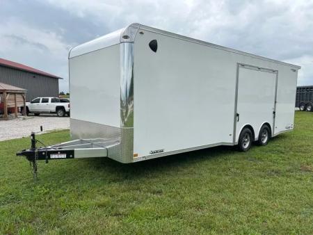 New 2026 Legend Premium Trailers 8.5x24 Tandem 10K Aluminum Cargo w/ Finished Interior, Black Rubber Floors, & Escap