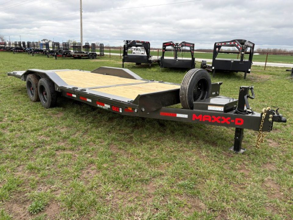 New 2026 MAXX-D 102X22 TANDEM 17.5K TILT-N-GO EQUIPMENT TRAILER W/ 6' STATIONARY DECK & 16' TILT DECK