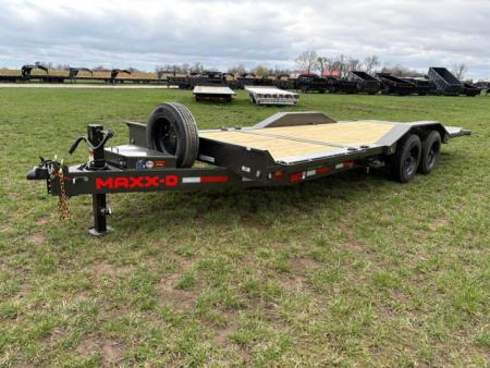 New 2026 MAXX-D 102X22 TANDEM 17.5K TILT-N-GO EQUIPMENT TRAILER W/ 6' STATIONARY DECK & 16' TILT DECK