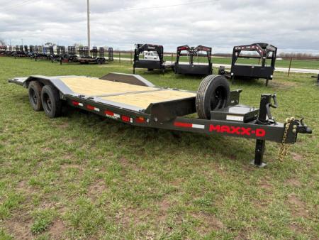 New 2026 MAXX-D 102X22 TANDEM 17.5K TILT-N-GO EQUIPMENT TRAILER W/ 6' STATIONARY DECK & 16' TILT DECK