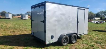 Used 2025 Rock Solid Cargo 7X14 W / RAMP DOOR - RENTAL BILLINGS - NOT FOR SALE