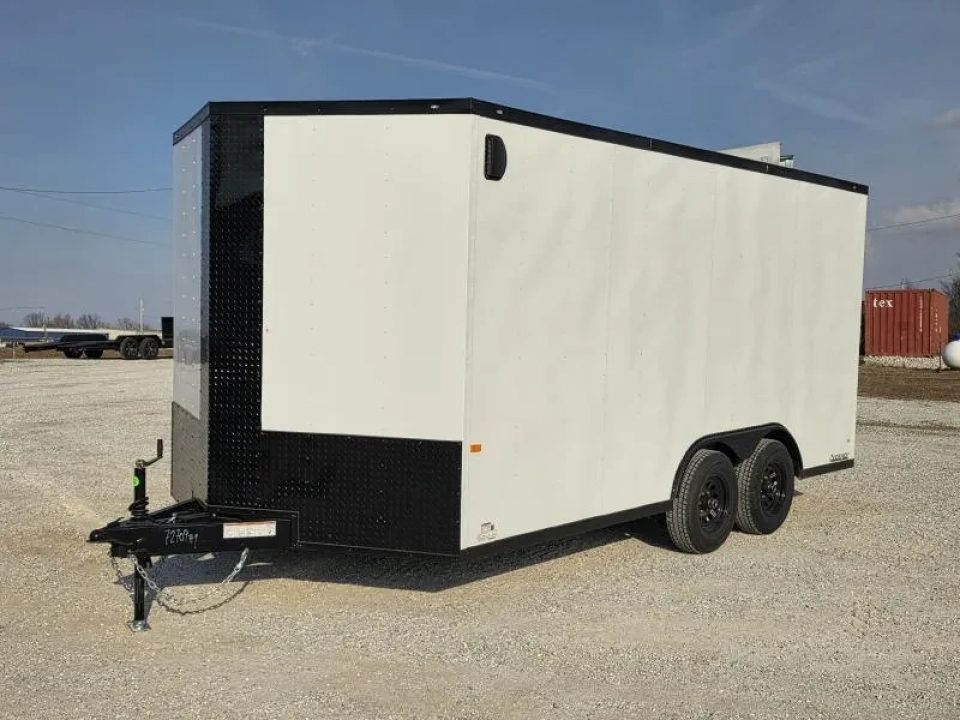 New 2026 Rock Solid Cargo 8.5x16 Tandem 10K Cargo w/ Ramp Door & 7' Interior Height