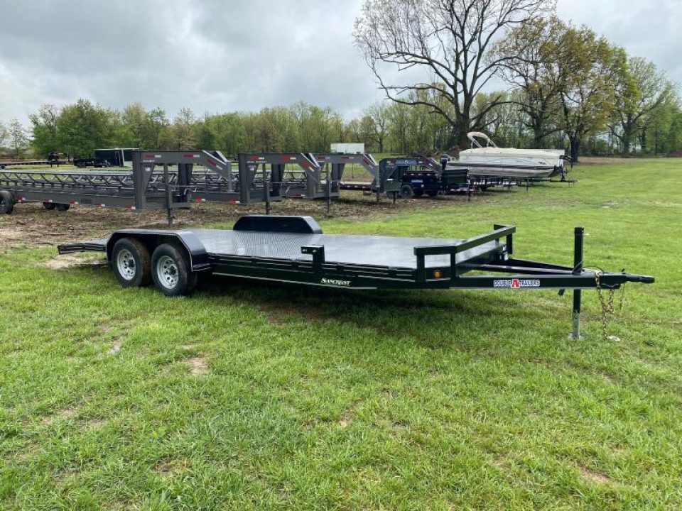 New 2022 Double A Trailers 83X22 CARHAULER W / SLIDE IN RAMPS - RENTAL BILLINGS - NOT FOR SALE