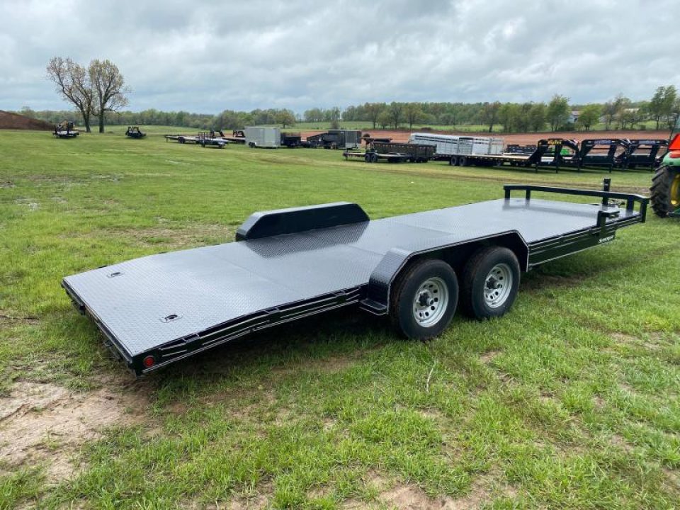 New 2022 Double A Trailers 83X22 CARHAULER W / SLIDE IN RAMPS - RENTAL BILLINGS - NOT FOR SALE