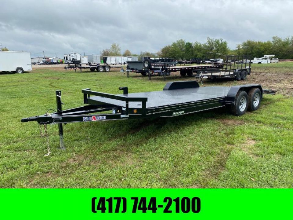 New 2022 Double A Trailers 83X22 CARHAULER W / SLIDE IN RAMPS - RENTAL BILLINGS - NOT FOR SALE