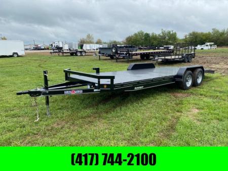 New 2022 Double A Trailers 83X22 CARHAULER W / SLIDE IN RAMPS - RENTAL BILLINGS - NOT FOR SALE