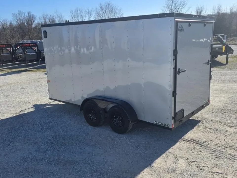 New 2026 Rock Solid Cargo 7x14 Tandem 7K Cargo w/ Ramp Door & 7' Interior Height