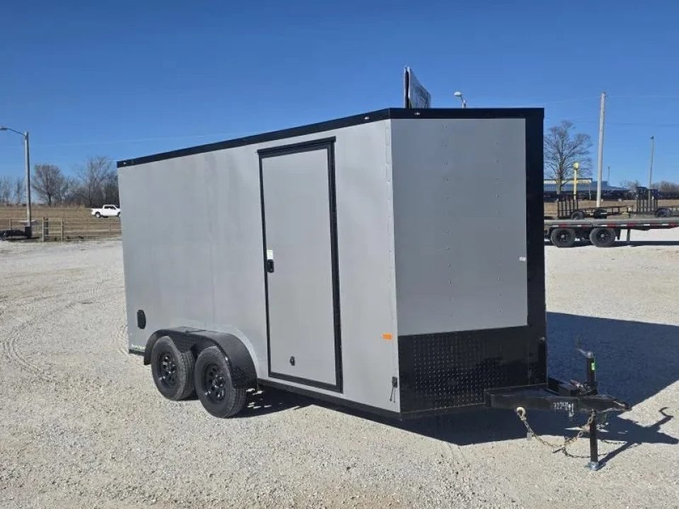 New 2026 Rock Solid Cargo 7x14 Tandem 7K Cargo w/ Ramp Door & 7' Interior Height