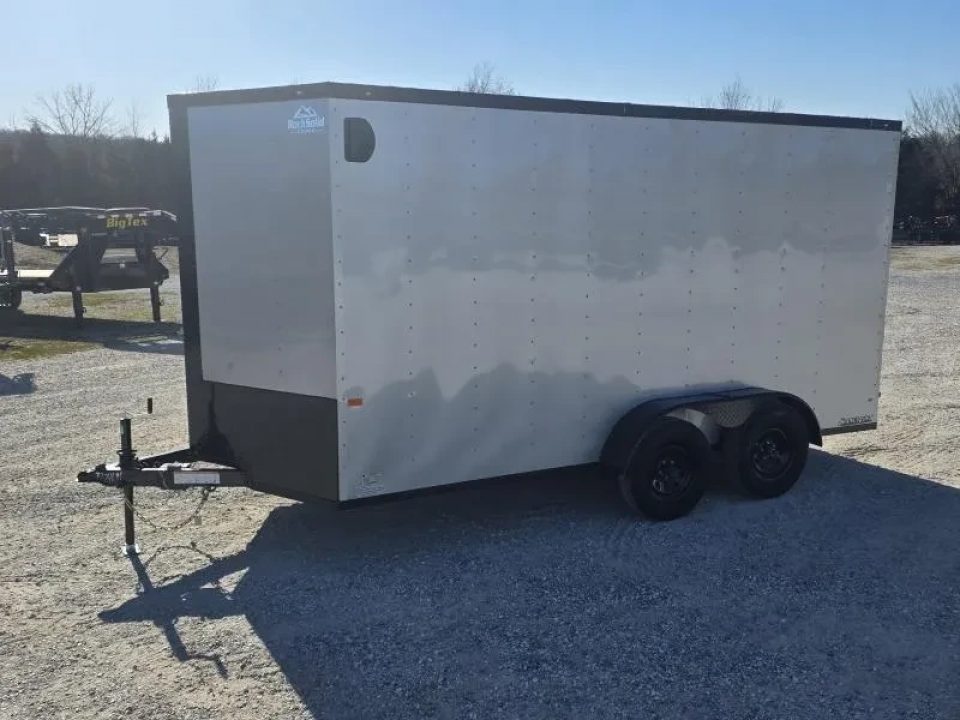 New 2026 Rock Solid Cargo 7x14 Tandem 7K Cargo w/ Ramp Door & 7' Interior Height