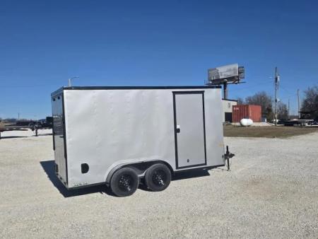 New 2026 Rock Solid Cargo 7x14 Tandem 7K Cargo w/ Ramp Door & 7' Interior Height