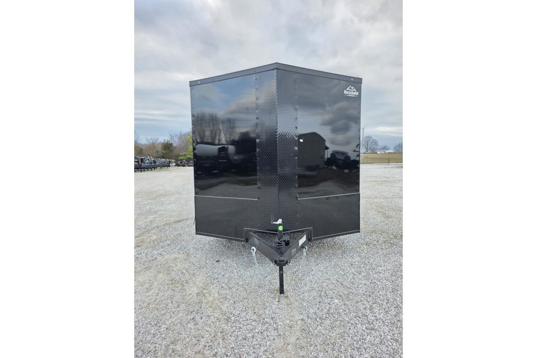 New 2026 Rock Solid Cargo 8.5X24 TANDEM 10K CARGO W/7' HEIGHT BLACKOUT TRIM & RAMP DOOR/ ALUMINUM WHEELS