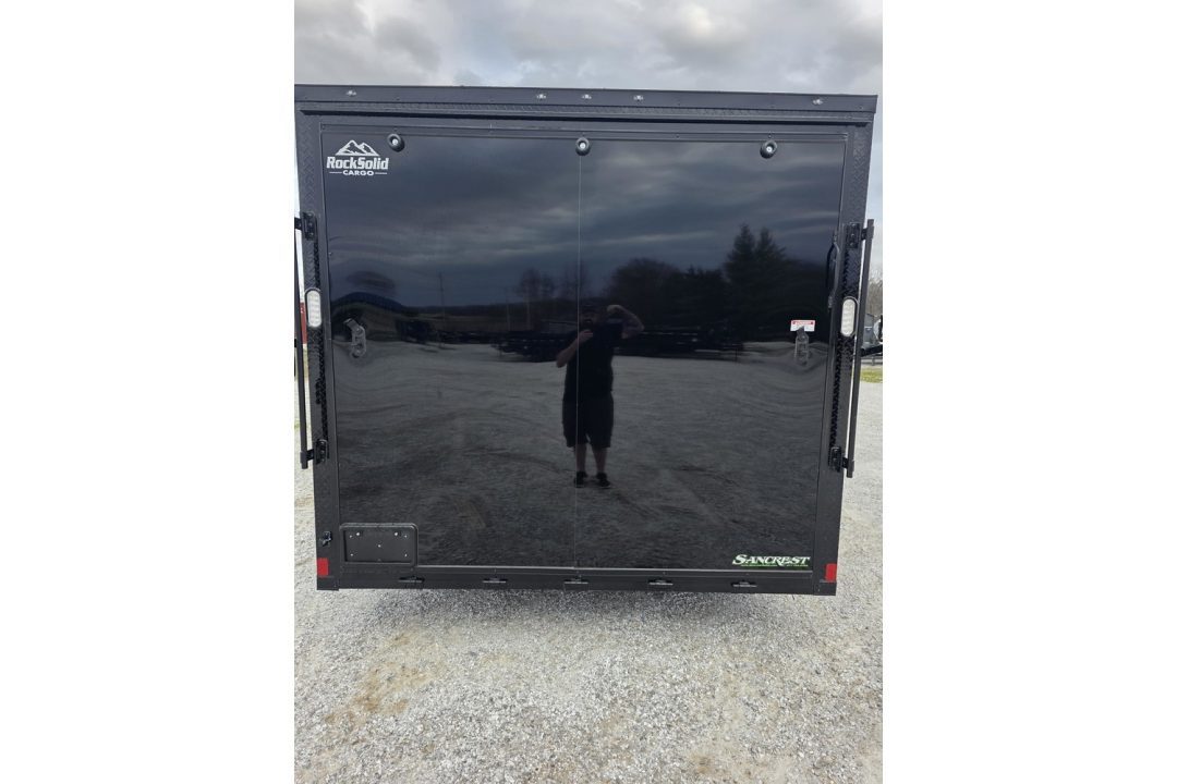 New 2026 Rock Solid Cargo 8.5X24 TANDEM 10K CARGO W/7' HEIGHT BLACKOUT TRIM & RAMP DOOR/ ALUMINUM WHEELS