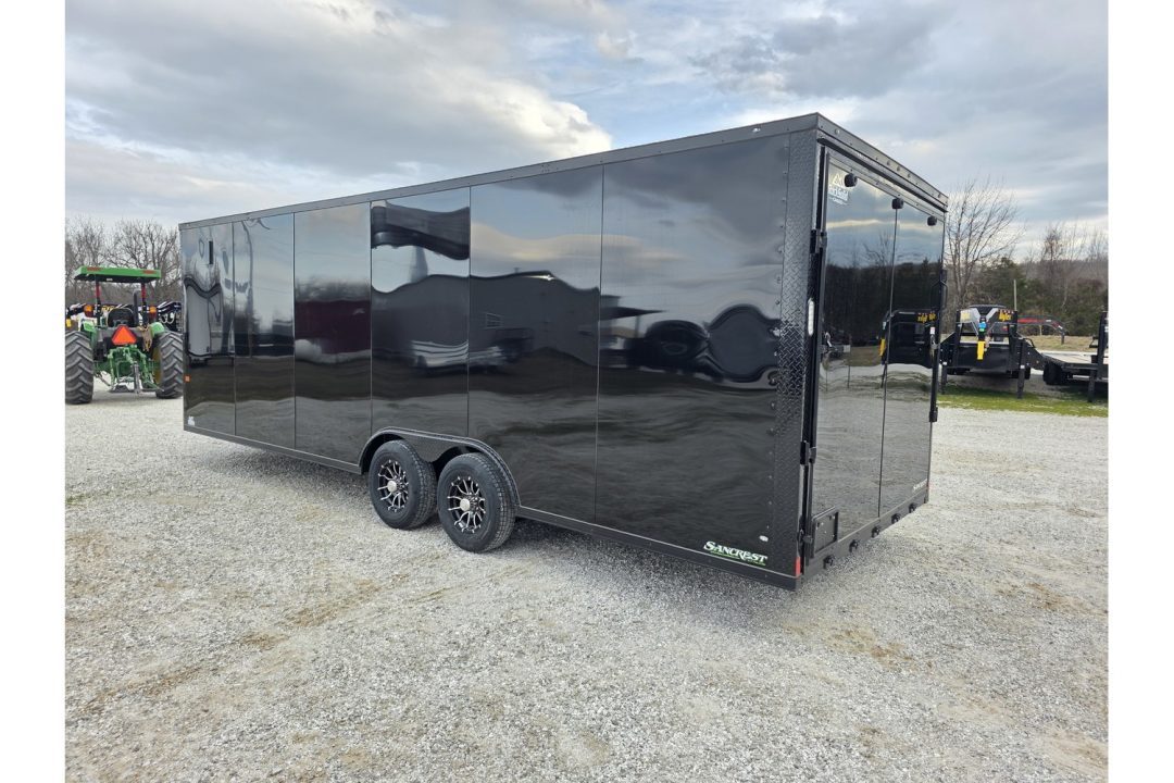 New 2026 Rock Solid Cargo 8.5X24 TANDEM 10K CARGO W/7' HEIGHT BLACKOUT TRIM & RAMP DOOR/ ALUMINUM WHEELS