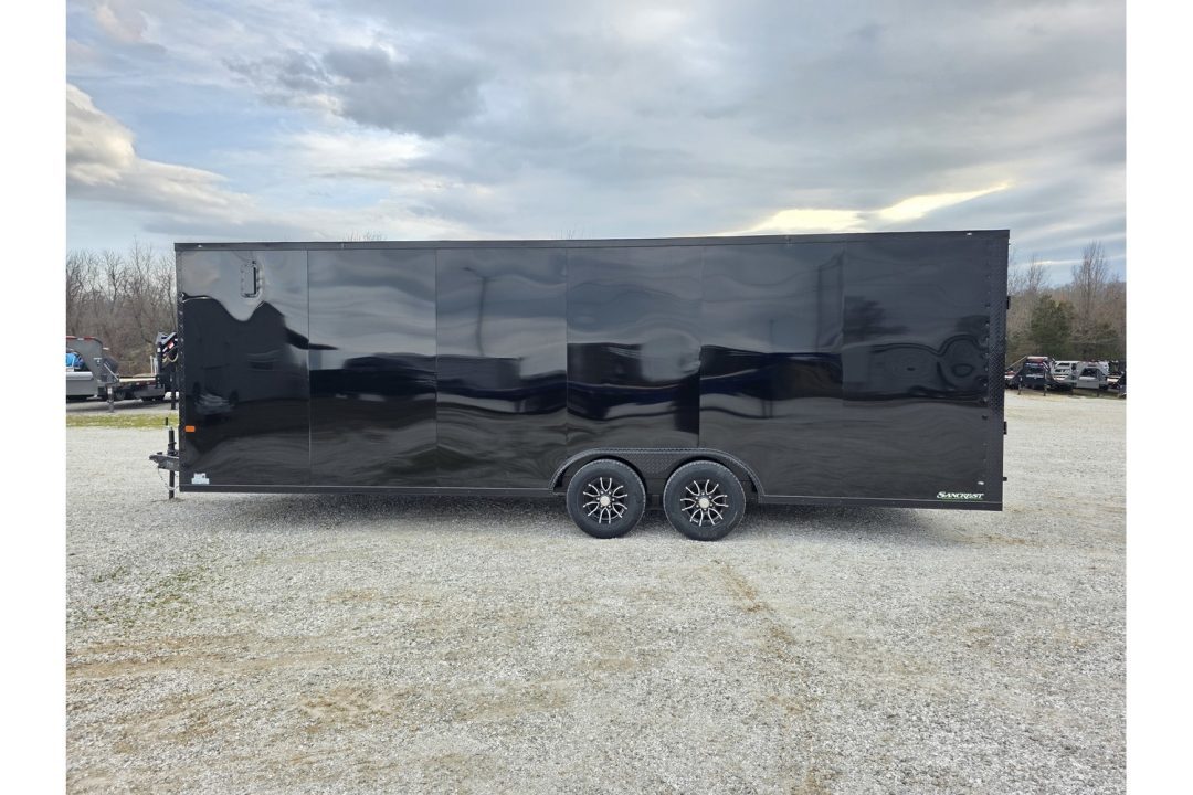New 2026 Rock Solid Cargo 8.5X24 TANDEM 10K CARGO W/7' HEIGHT BLACKOUT TRIM & RAMP DOOR/ ALUMINUM WHEELS