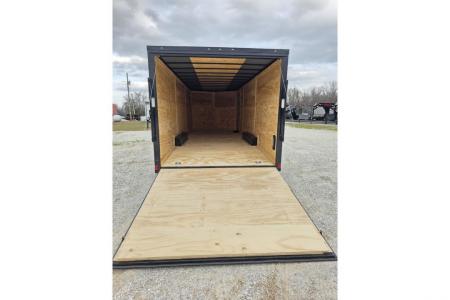 New 2026 Rock Solid Cargo 8.5X24 TANDEM 10K CARGO W/7' HEIGHT BLACKOUT TRIM & RAMP DOOR/ ALUMINUM WHEELS