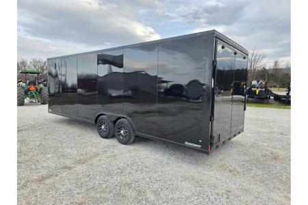 New 2026 Rock Solid Cargo 8.5X24 TANDEM 10K CARGO W/7' HEIGHT BLACKOUT TRIM & RAMP DOOR/ ALUMINUM WHEELS