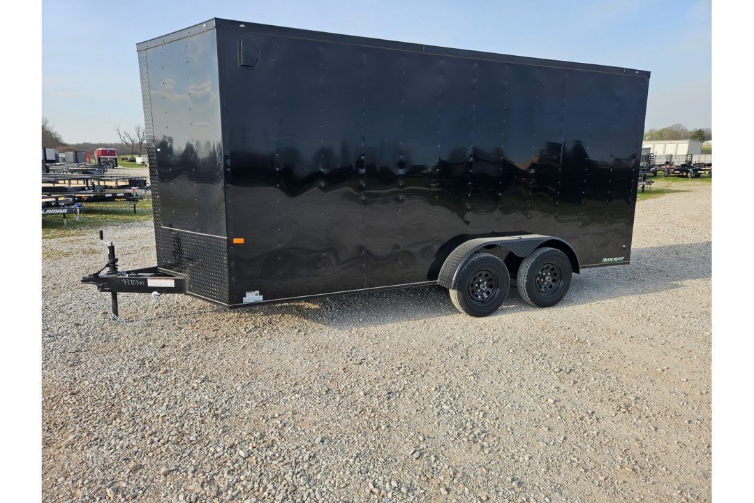 New 2026 Rock Solid Cargo 7X16 TANDEM 7K CARGO W/7' HEIGHT BLACKOUT TRIM & RAMP DOOR *HAIL DISCOUNT*
