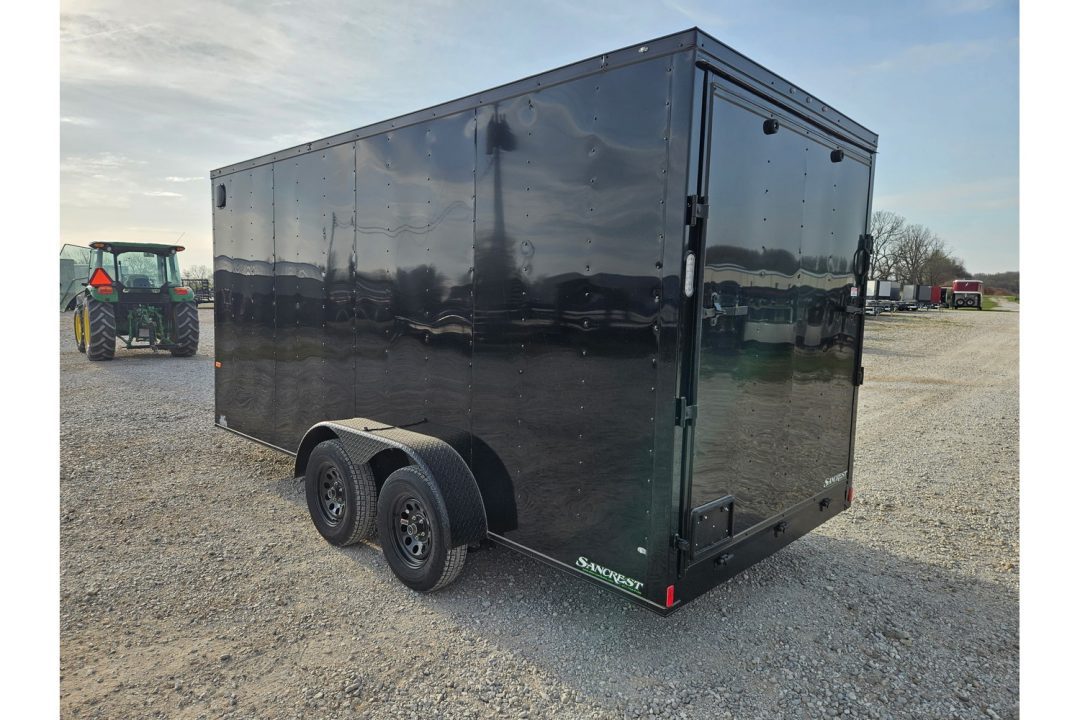 New 2026 Rock Solid Cargo 7X16 TANDEM 7K CARGO W/7' HEIGHT BLACKOUT TRIM & RAMP DOOR *HAIL DISCOUNT*